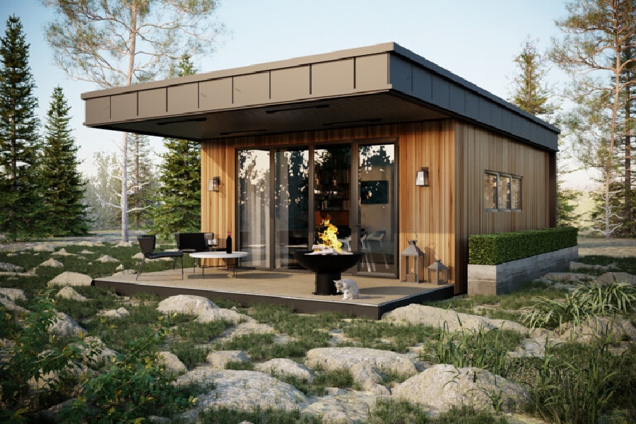 Small Cottage Plan with 50 m2 Usable Area