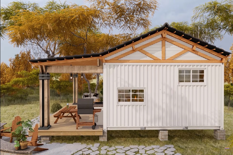 2x20ft Container House Model 4