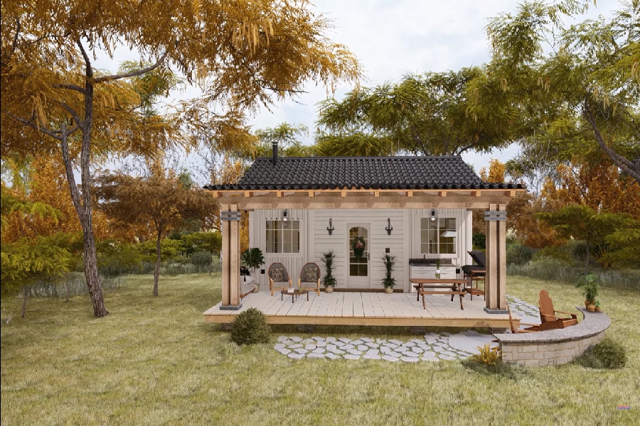 Cozy 2x20ft Container House Model