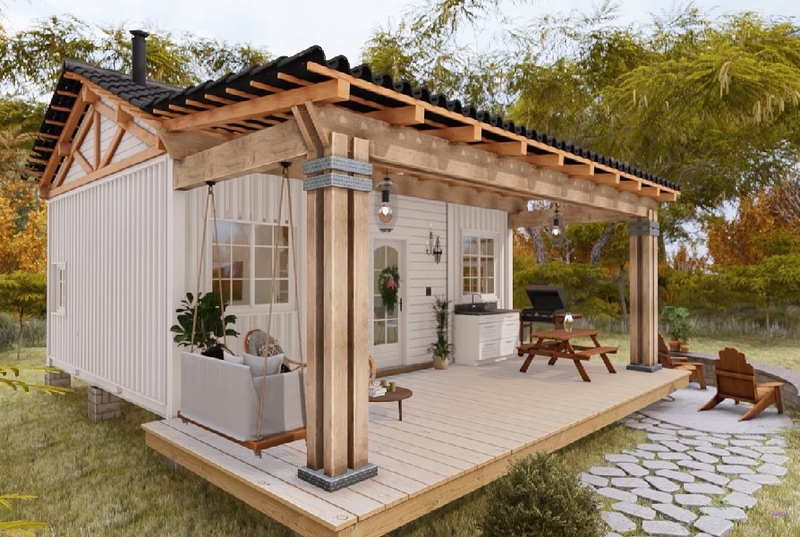 2x20ft Container House Model