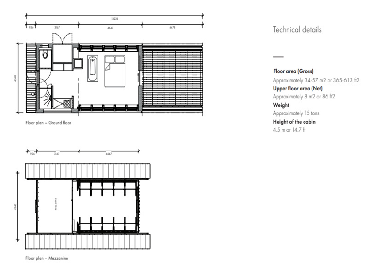 Cabin ANNA Award Winner Rail System House Collection: 50 m2 Retractable ...