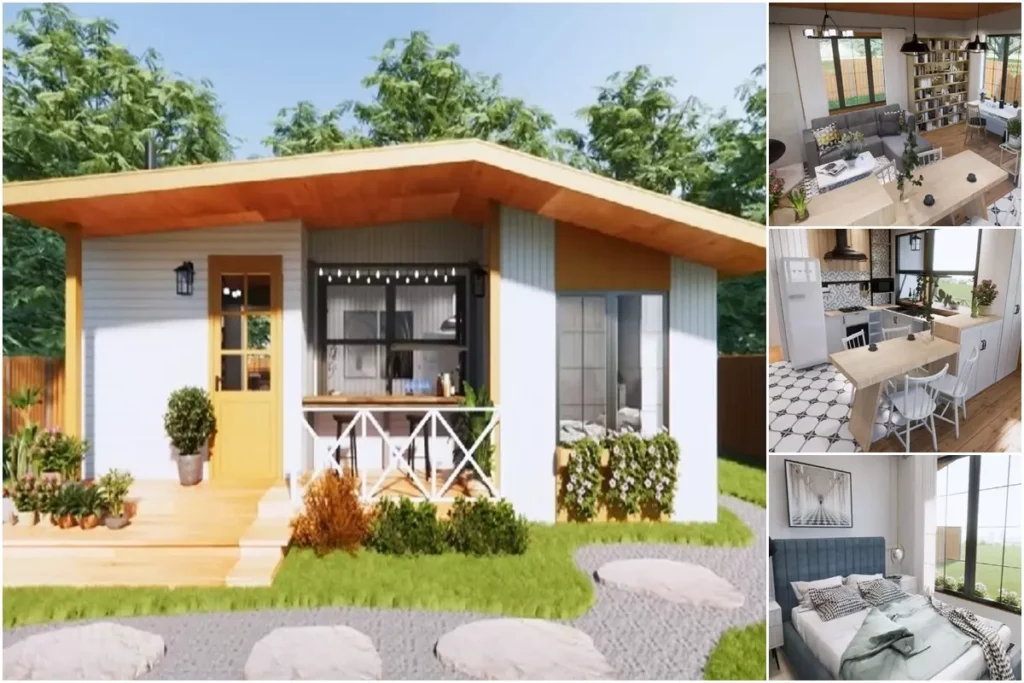 Simple Tiny House Model 8×5 Perfect Plan