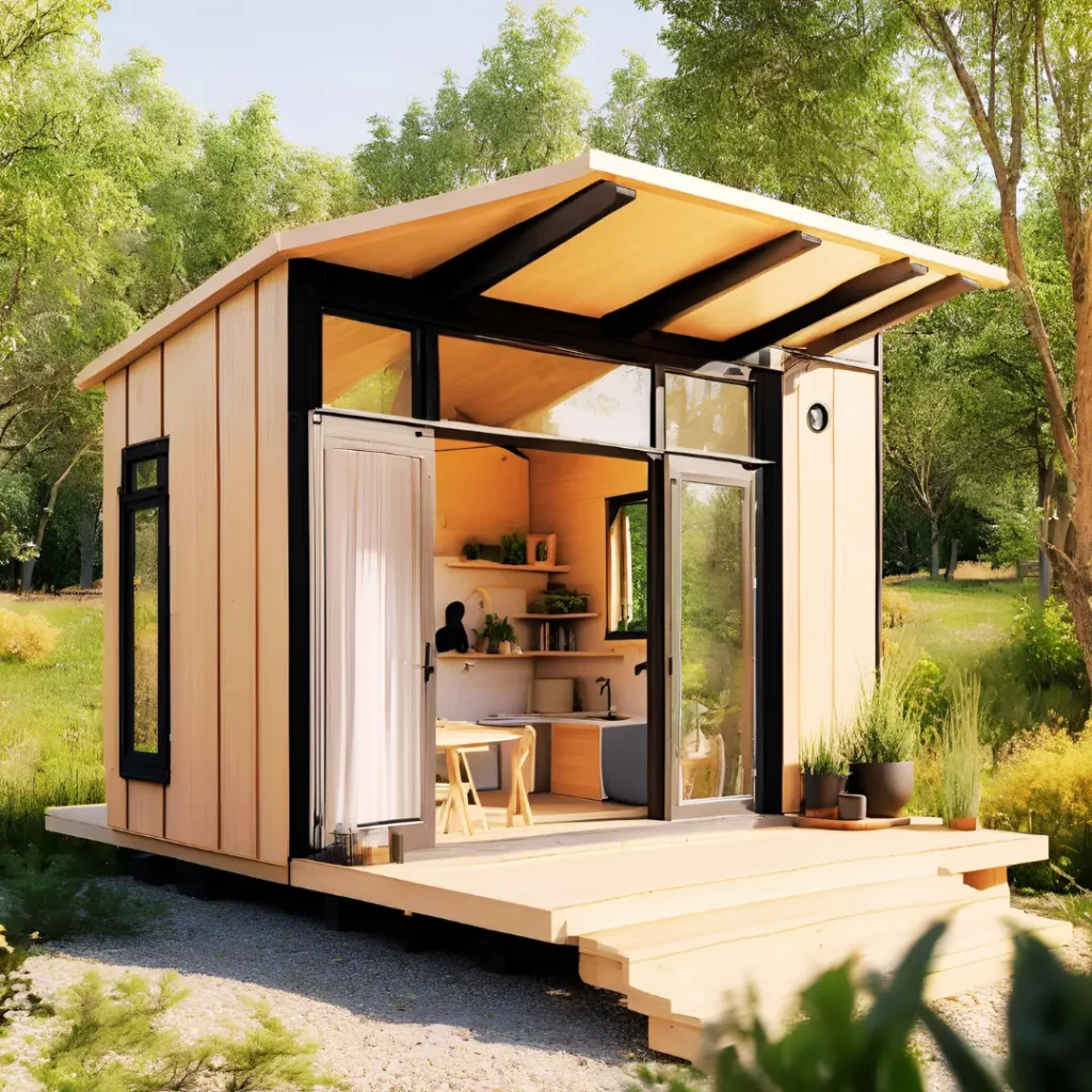 20m² Wooden Country House Design Ideas