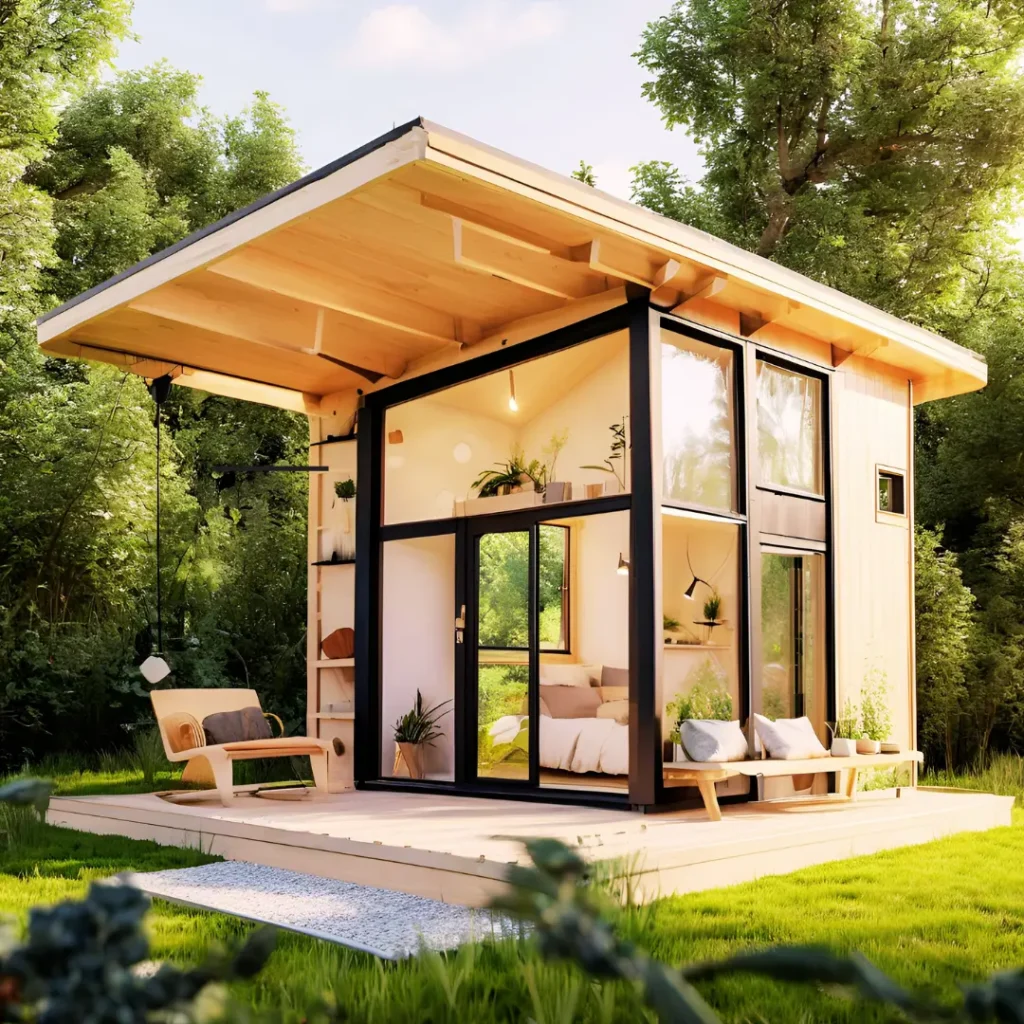 20m² Wooden Country House Design Ideas