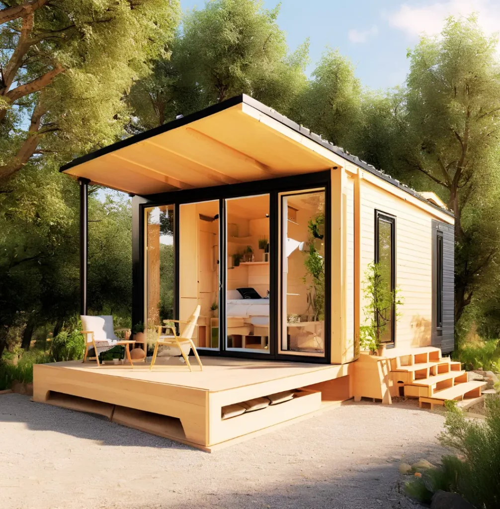 20m² wooden country house design ideas 6