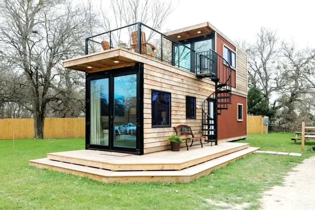 2x20ft Deck Container House Conversion