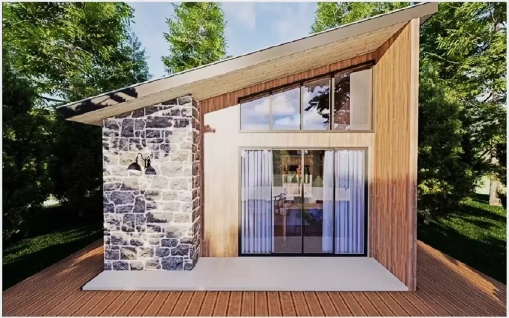 700ft Cute Little Country House Model