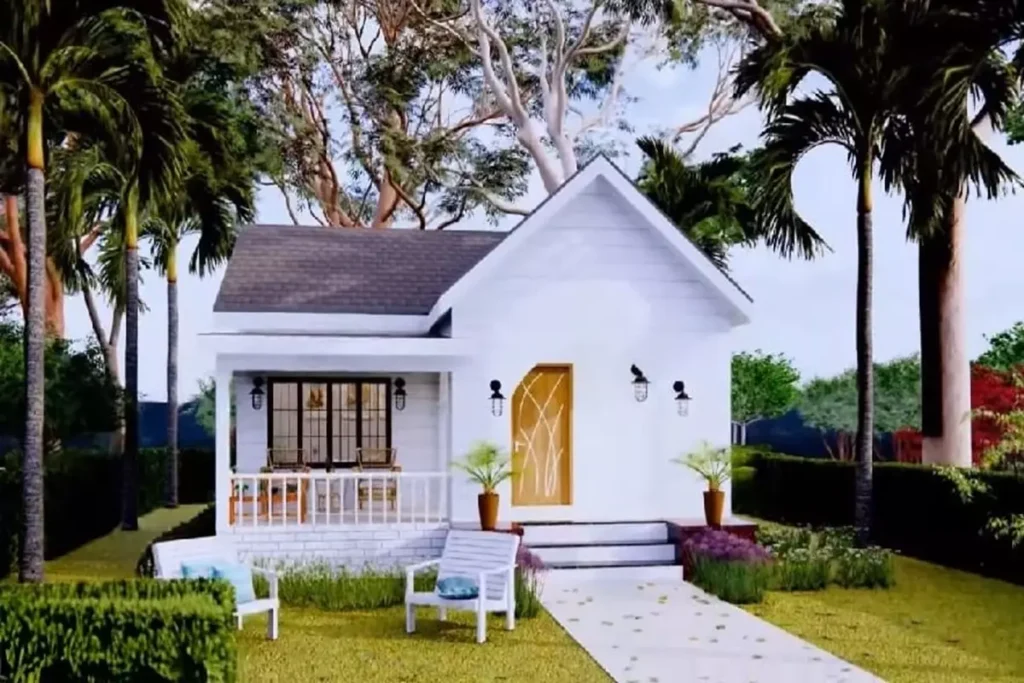 This Simple Small House Plan is Only 56 Sqm