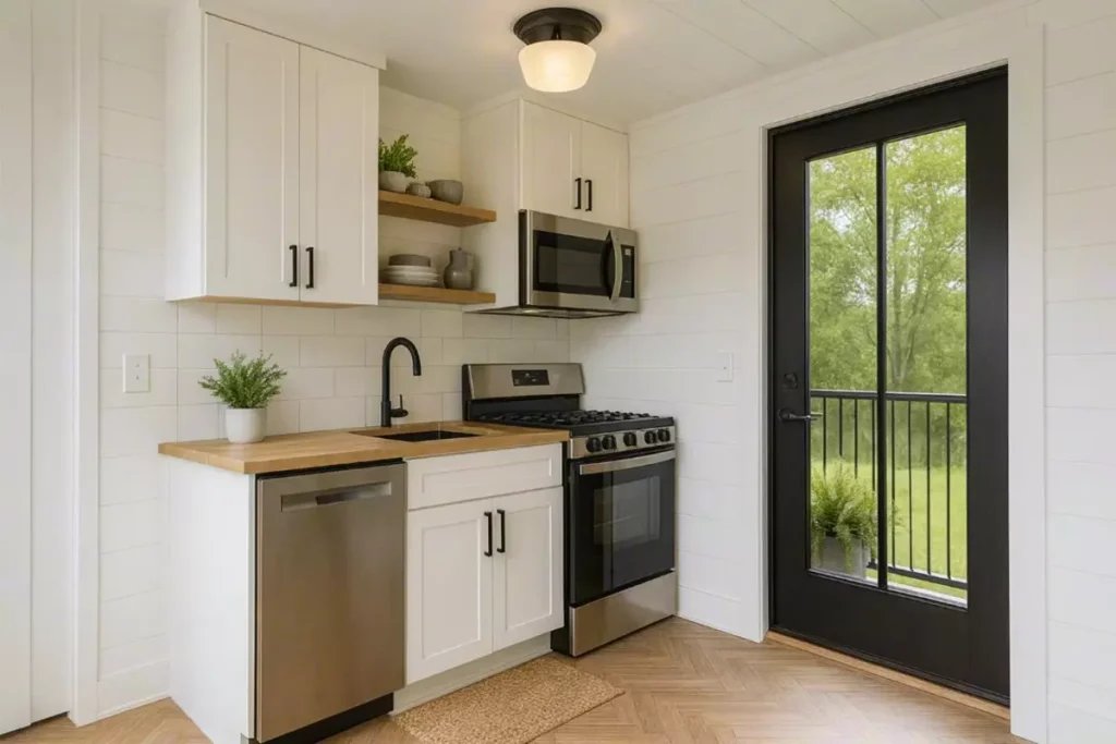 460 sq ft 40 m² two story modern tiny house 1