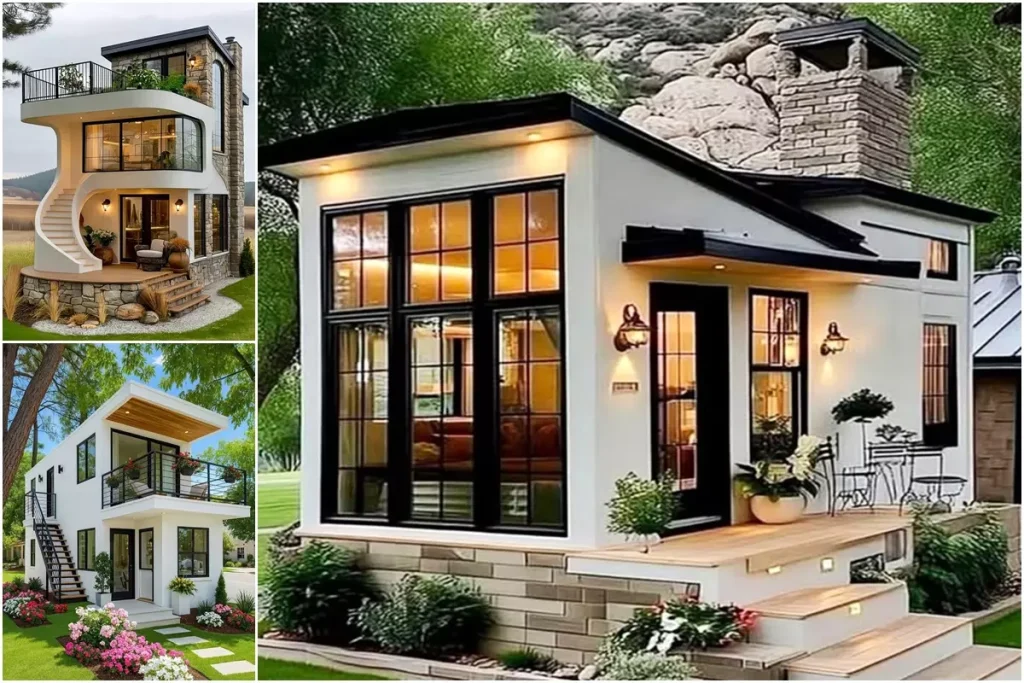 Modern 50 Sqm Small House Design Ideas: Two-Story Minimalist Living Spaces