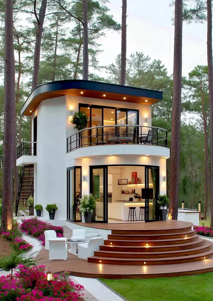 Modern 50 Sqm Small House Design Ideas: Two-Story Minimalist Living Spaces