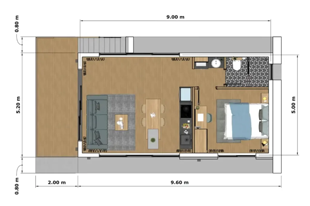 5x9 impressive tiny house design 1