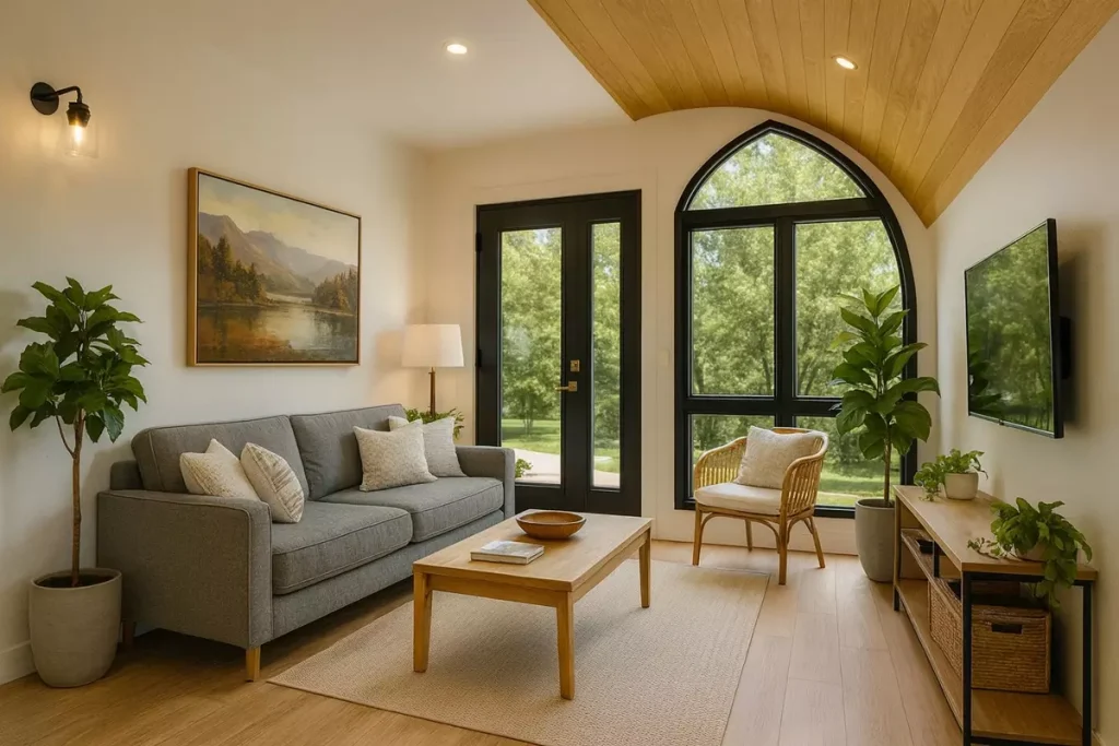 Attractive 2-Storey 40 m² Tiny House: Minimal and Functional Living Space