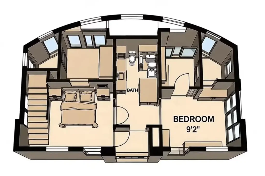 attractive 2 storey 40 m² tiny house 8