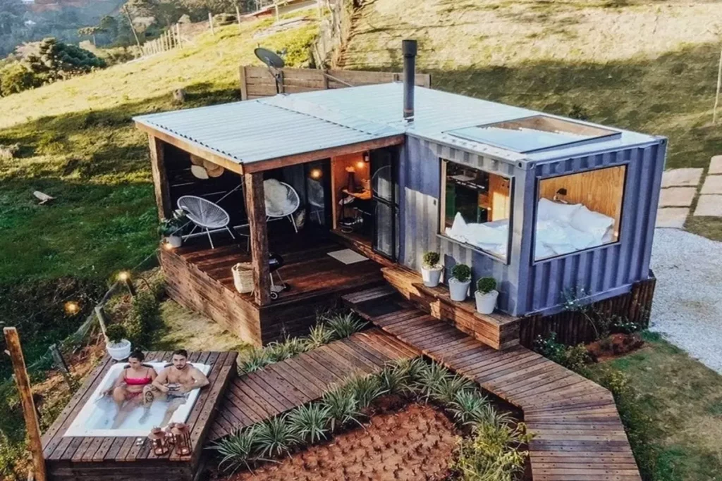 40 Feet Container Sky Cabin Model: Romantic Tiny Home Living