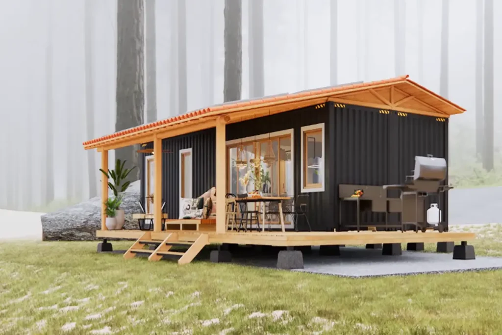 Cozy 40 HC Container House Plan: New Generation Prefab Living Spaces