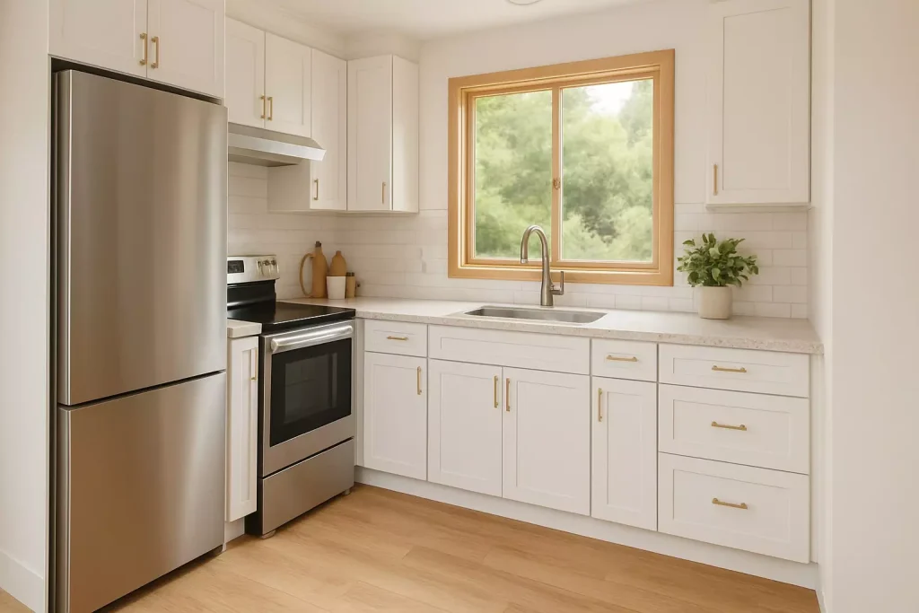 Simple 35 m² Two Story Tiny House Model: Comfortable Minimalist Living Space