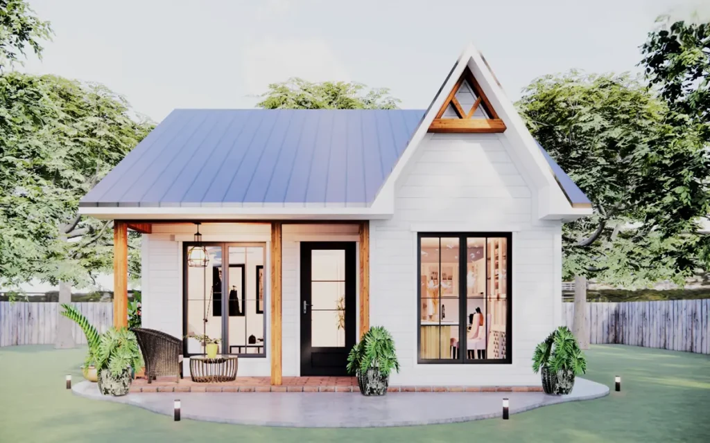 comfortable 6m x 6m country house model maximum performance in minimalist homes 4