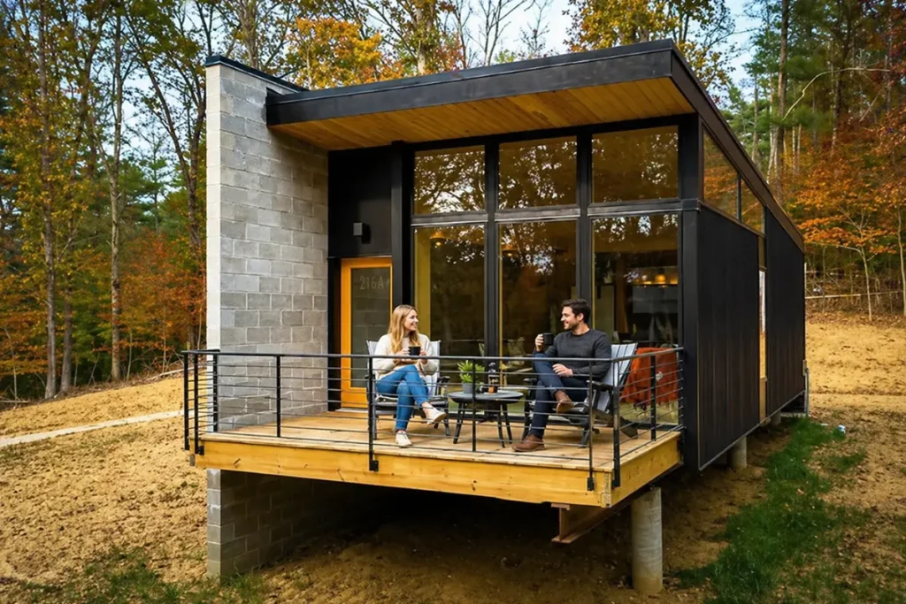 Modern Tiny Retreat Cabin in Indiana Woods: The Most Popular Minimalist Lifestyle of 2026