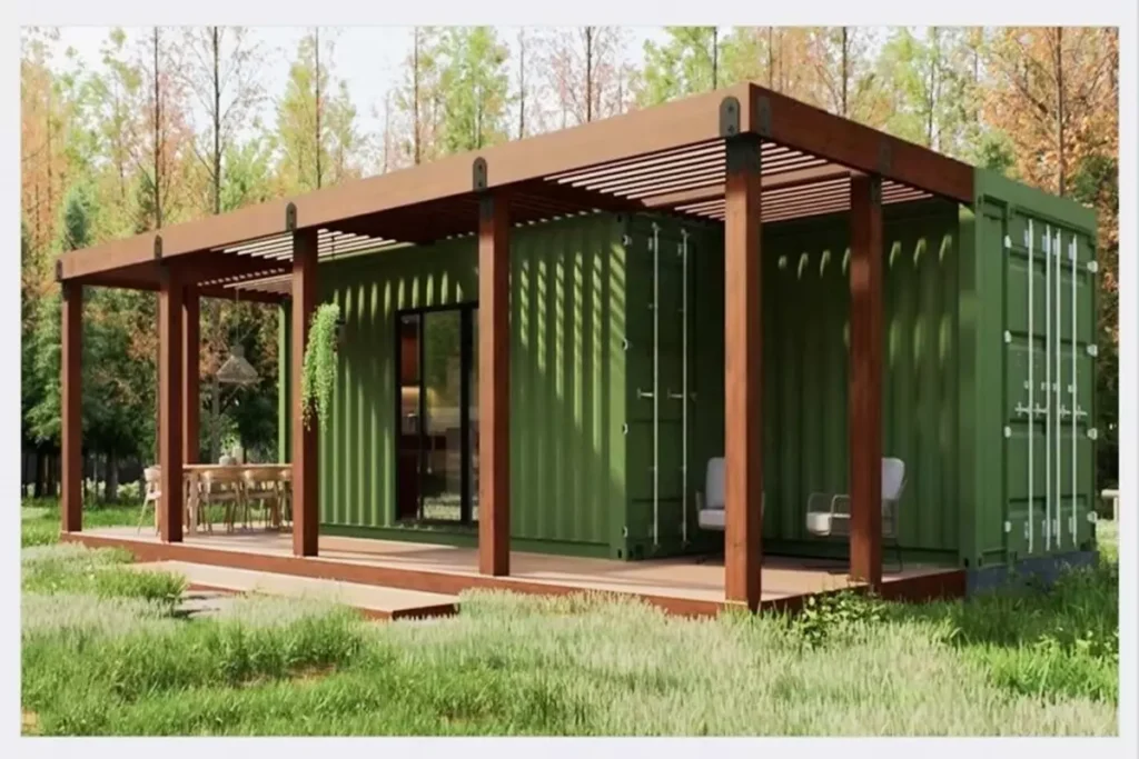 40ft Ecological Green Container House Model: Environmentally Friendly Minimalist Living Spaces