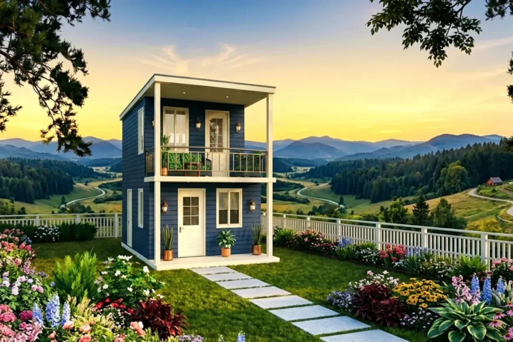 Loft Two-Story 25 m² Tiny House Plan and Interior Design Ideas: The Perfect Harmony of Minimalism and Functionality