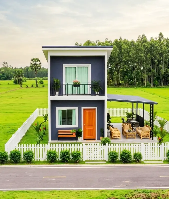 The Pinnacle of Minimalist Living: Discover the 40 m² Two-Story Modern Tiny House!