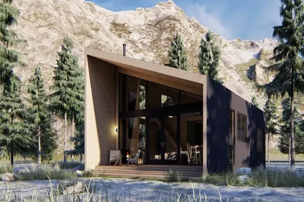 Wooden 55m2 Modern Wilderness Cabin Model: Eco-Friendly Minimalist Living Spaces